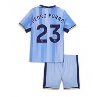 Tottenham Hotspur Pedro Porro #23 Koszulka Wyjazdowa dzieci 2024-25 Krótki Rękaw (+ krótkie spodenki)